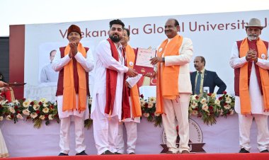 om birla speech in vivekanand global university convocation program jaipur