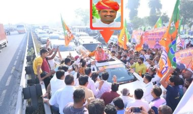 accident in new bjp state president cp joshi convoy coming from delhi to jaipur for coronation