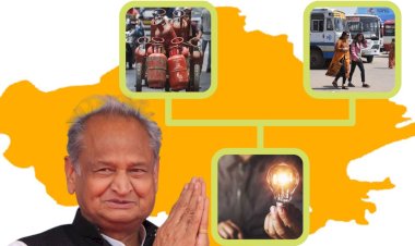 rajasthan people will get lpg cylinder rs 500 ration kits half fare in buses from 1st april 2023