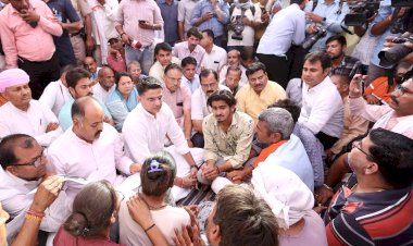 ram prasad meena suicide case sachin pilot goes his home