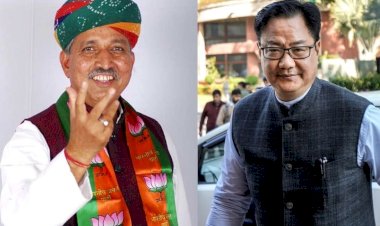kiren rijiju removed from law ministry command to arjun ram meghwal