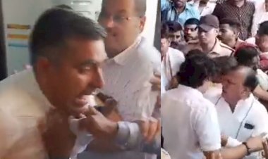 fight between gehlot and pilot workers before congress meeting in ajmer