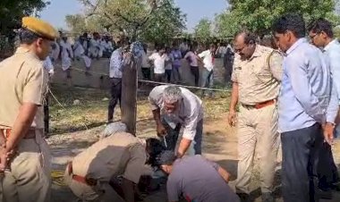 9 years old boy fell into 200 feet deep borewell in jobner jaipur