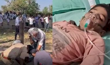 9 year old boy safely pulled out of borewell after 7 hours rescue in jaipur