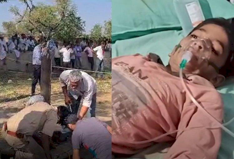 9 year old boy safely pulled out of borewell after 7 hours rescue in jaipur