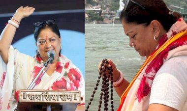 vasundhara raje attack on rajasthan congress from rishikesh