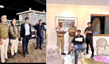 rajasthan minister tikaram jully son rohit jully video viral on social media with police security