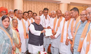 bjp will continue to fight against corruption of congress govt in rajasthan memorandum submitted to governor kalraj mishra