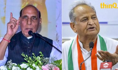 what is the political significance of rajnath singhs public meeting is there an attempt to surround ashok gehlot at home