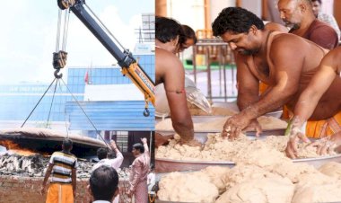 2700 hundred kg bread cooked help of crane in 23 hours in sikar