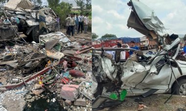 uncontrollable container snatches 7 lives in dhule maharashtra 28 injured