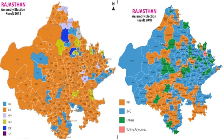shekhawati result in rajasthan vidhan sabha