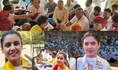 aap delegation reached bhilwara gangraped victim family