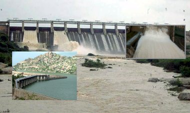 jawai dam gadge in pali rajasthan jalore farmer demand water release in jawai river