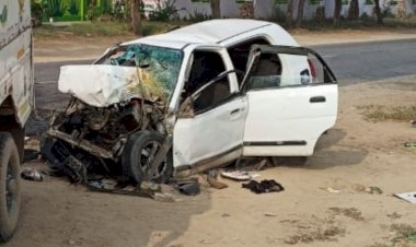 4 friends killed in road accident in hanumangarh rajasthan gogamedi gogaji