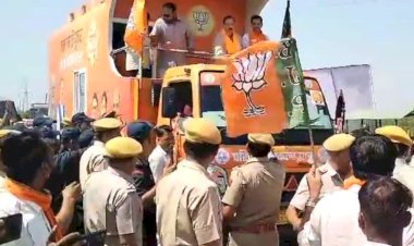 police stopped bjp parivartan yatra in gangapur city