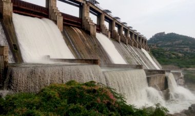 two gates of jawai dam which provided relief to pali jalore and sirohi