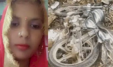 tempo hits bike parents and pregnant daughter die in alwar