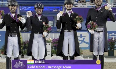 india land historic asiad gold in equestrian break 41 year old medal drought