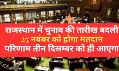 election dates changed in rajasthan voting will be held on november 25