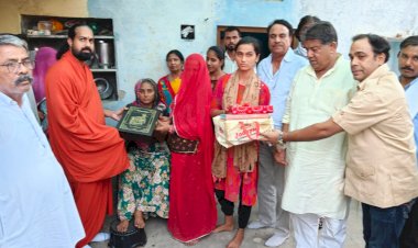 meghraj singh royal and samtaram maharaj in bidiyad village of nagaur district