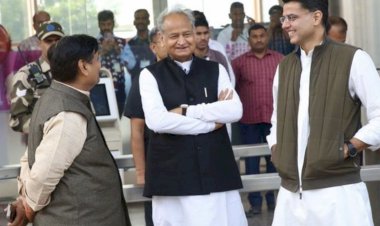 cm ashok gehlot and sachin pilot seen blooming together rahul said we are together
