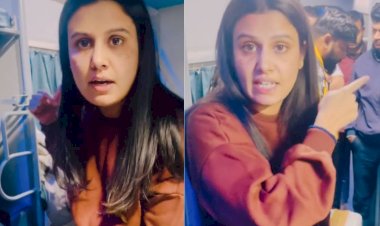 aap leader gayatri bishnoi released video of drunkards in train
