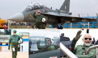 pm narendra modi flew in fighter aircraft tejas