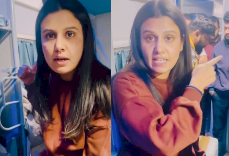 aap leader gayatri bishnoi released video of drunkards in train