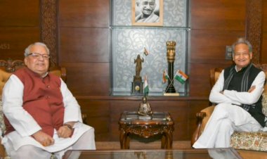 cm ashok gehlot meet governor kalraj mishra after exit polls of rajasthan