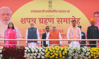 bhajan lal sharma take oath of cm rajasthan