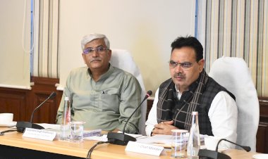 review meeting of jal jeevan mission to realize the dream of tap water in every house the work of jal jeevan mission will be completed soon in the state chief minister bhajanlal sharma