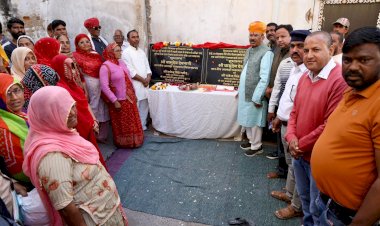 assembly speaker inaugurated the construction of drain thousands of people will get relief   development works inaugurated in ward 62 and 63 at a cost of rs. 1.25 crore