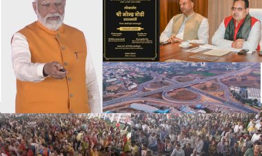 narendra modi inaugurates 2 sections of amritsar jamnagar economic corridor