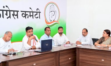 rajasthan congress campaign committee meeting in pcc office