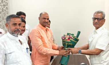 bjp leader cp joshi meet with om mathur ram het singh yadav nahar singh jodha