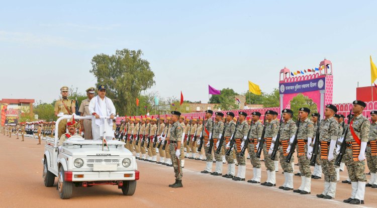 police should work with service spirit and sensitivity   chief minister bhajanlal sharma