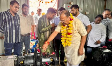 speaker vasudev devnani inaugurates high capacity pumps and announces major projects