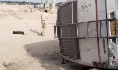 jalore bus accident five injured