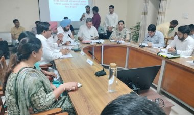review of development works in ganganagar