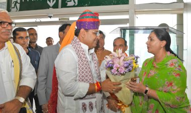 bhajanlal sharma returned from foreign trip