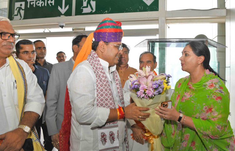 bhajanlal sharma returned from foreign trip