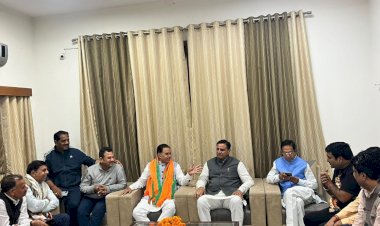 jogaram patel discussed development plans in churu