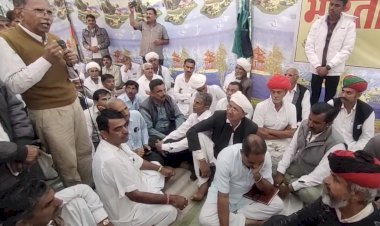 jalore kisan sangh dharna sthagit