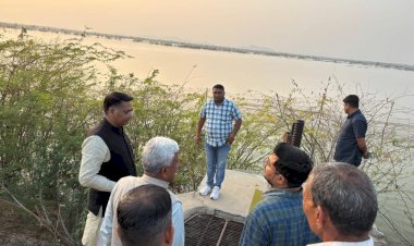 water resources minister inspected narayan sagar dam