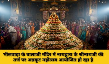 bhilwara annakoot mahotsav nathdwara tarz 50 thousand devotees