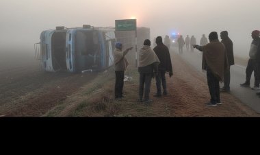 rajasthan mein ghana kohra bus rasta bhatki tapman mein mamooli rahat