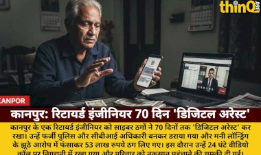 kanpur retired engineer digital arrest 53 lakh scam