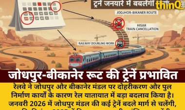jodhpur bikaner route trains affected january