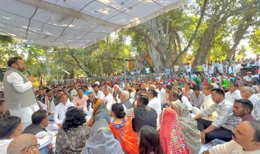 sanyam lodha congress protest sirohi nrega aravali